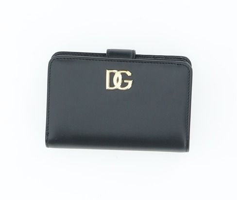 Dolce & Gabbana Women's Dg Logo Wallet Raffia in Black | Size UNICA | BI1370AW576