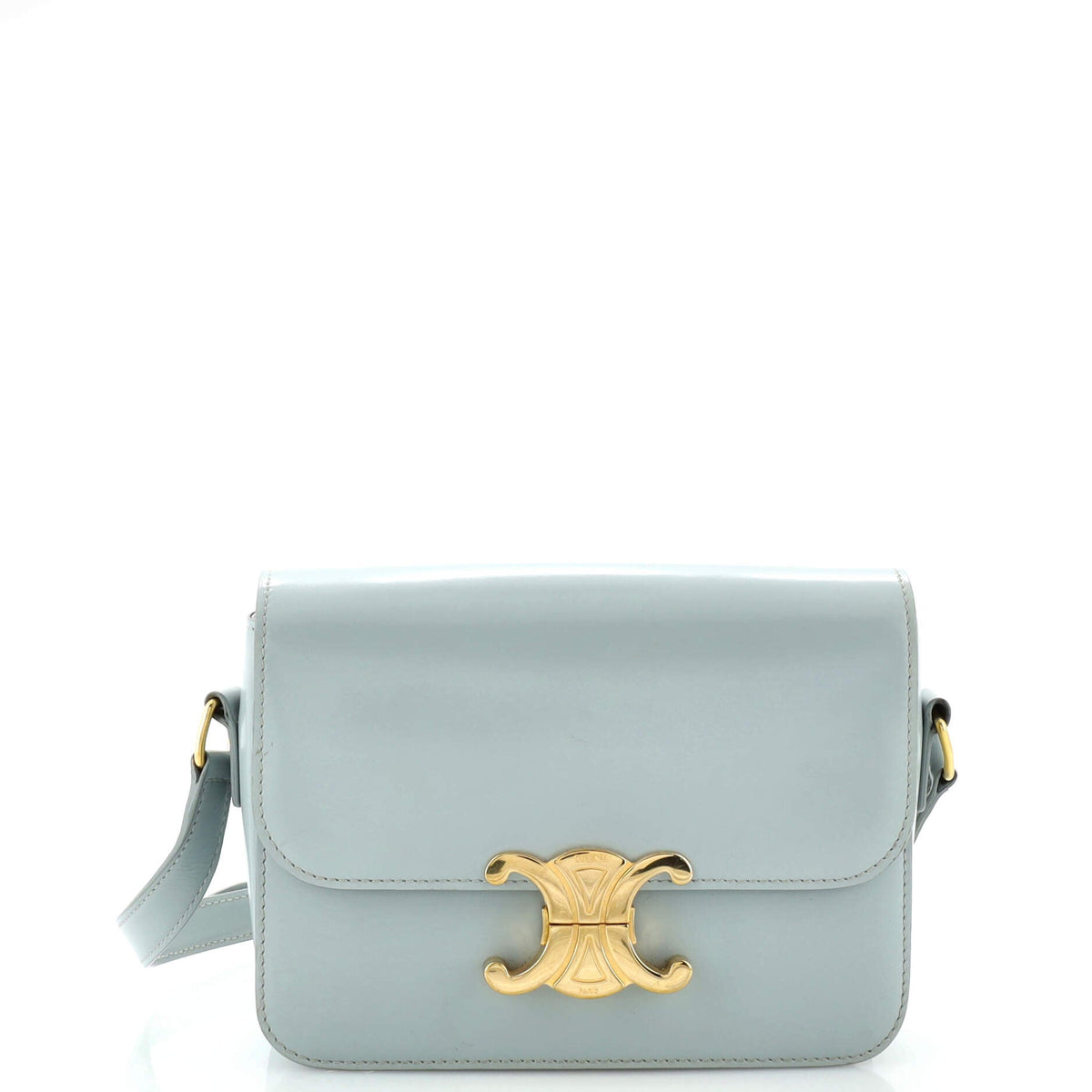 Celine CELINE Triomphe Shoulder Bag Smooth Calfskin Teen