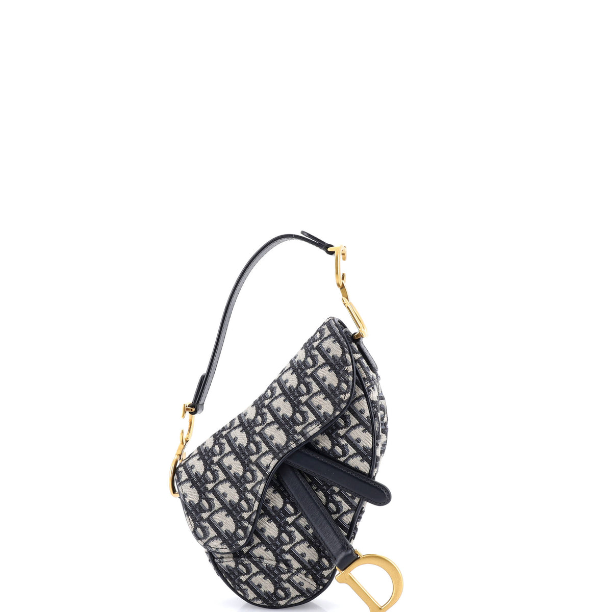 Christian Dior Saddle Handbag Oblique Canvas Mini