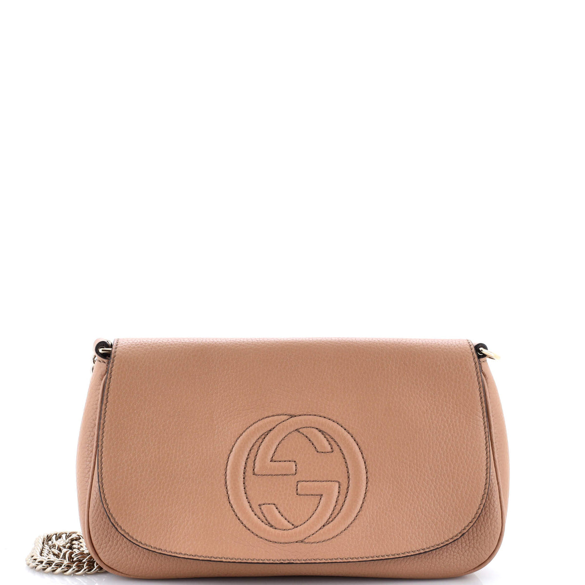 Gucci GUCCI Soho Chain Crossbody Bag Leather Medium