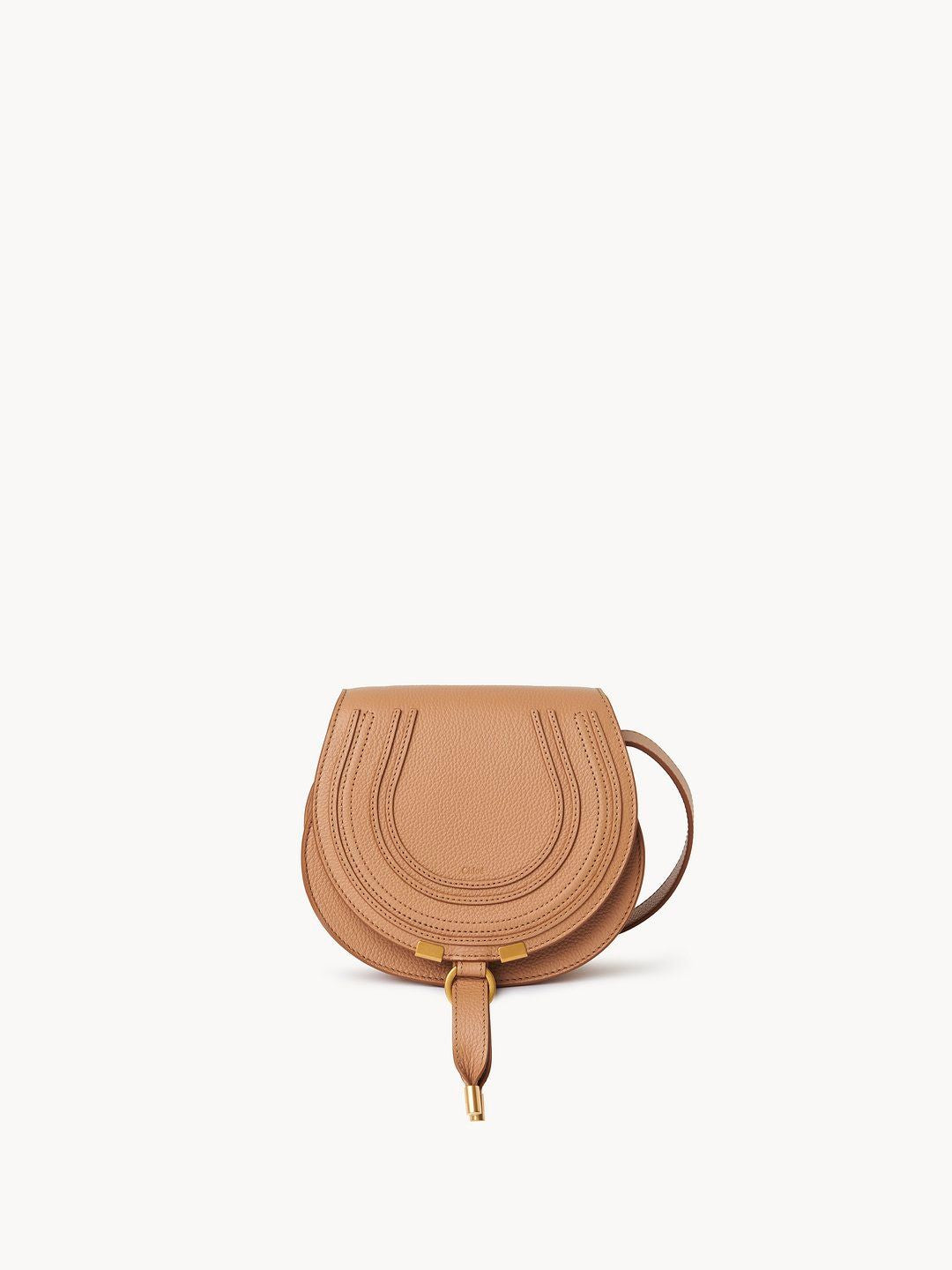 Chloé Women's Marcie Small Saddle Bag in Lighttan | CHC22AS680I31