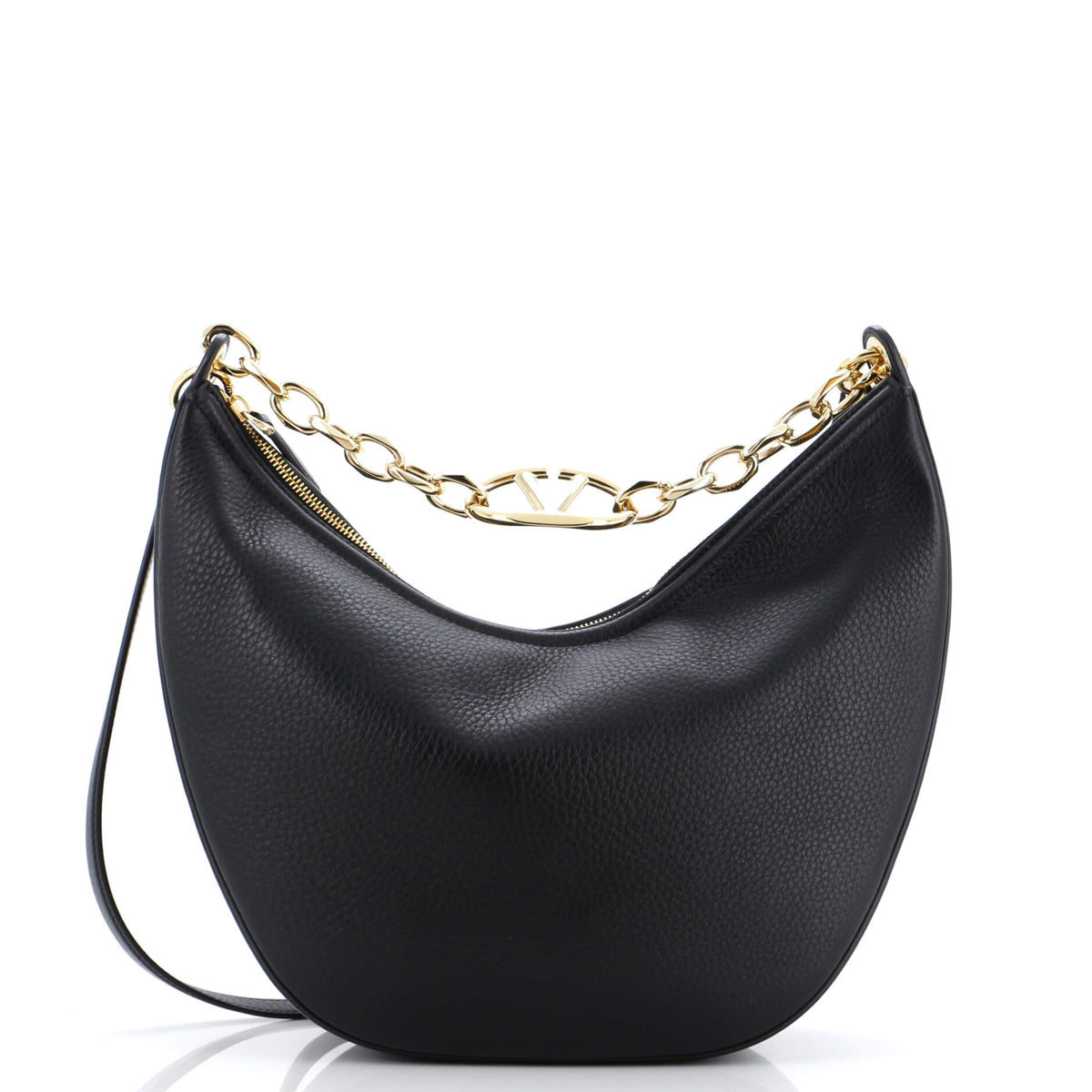 Valentino Garavani VALENTINO GARAVANI Vlogo Moon Hobo Leather Mini