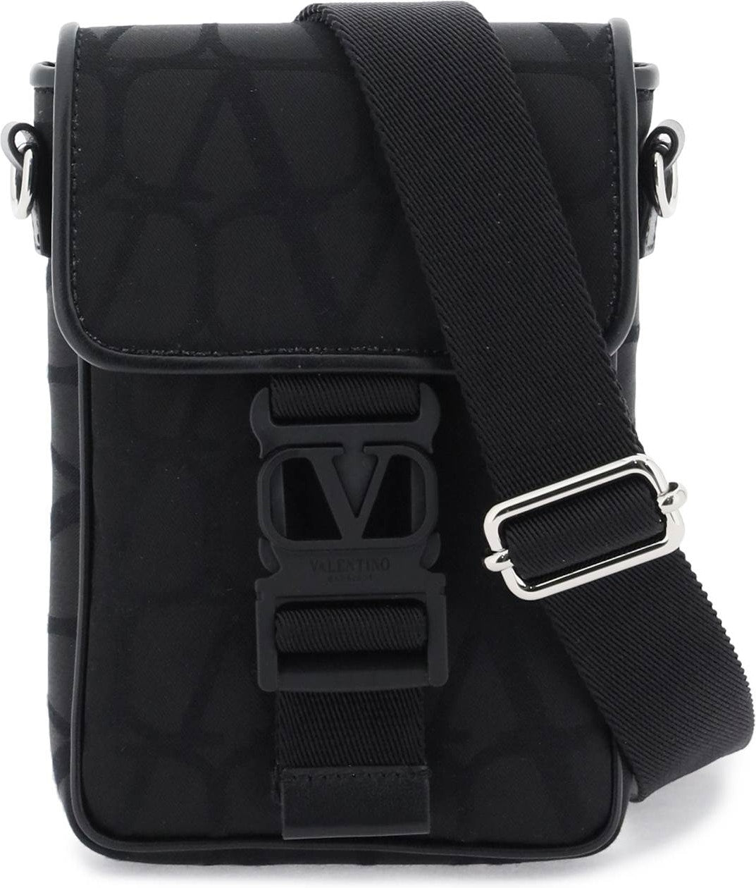 Valentino Garavani Men's Iconographe Mini Crossbody Bag in Black | 4Y2P0U73CSH