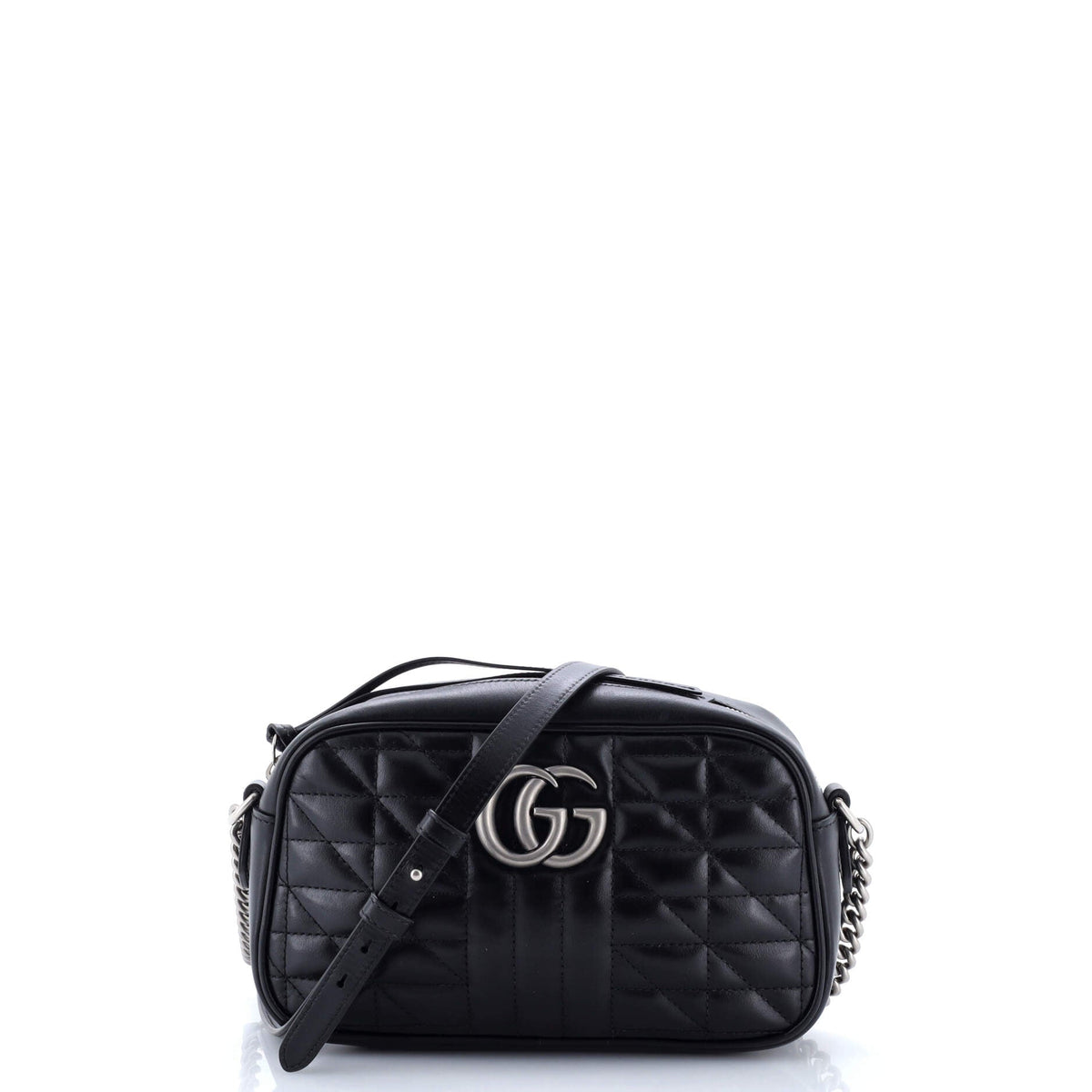 Gucci GUCCI GG Marmont Shoulder Bag Mixed Matelasse Leather Small
