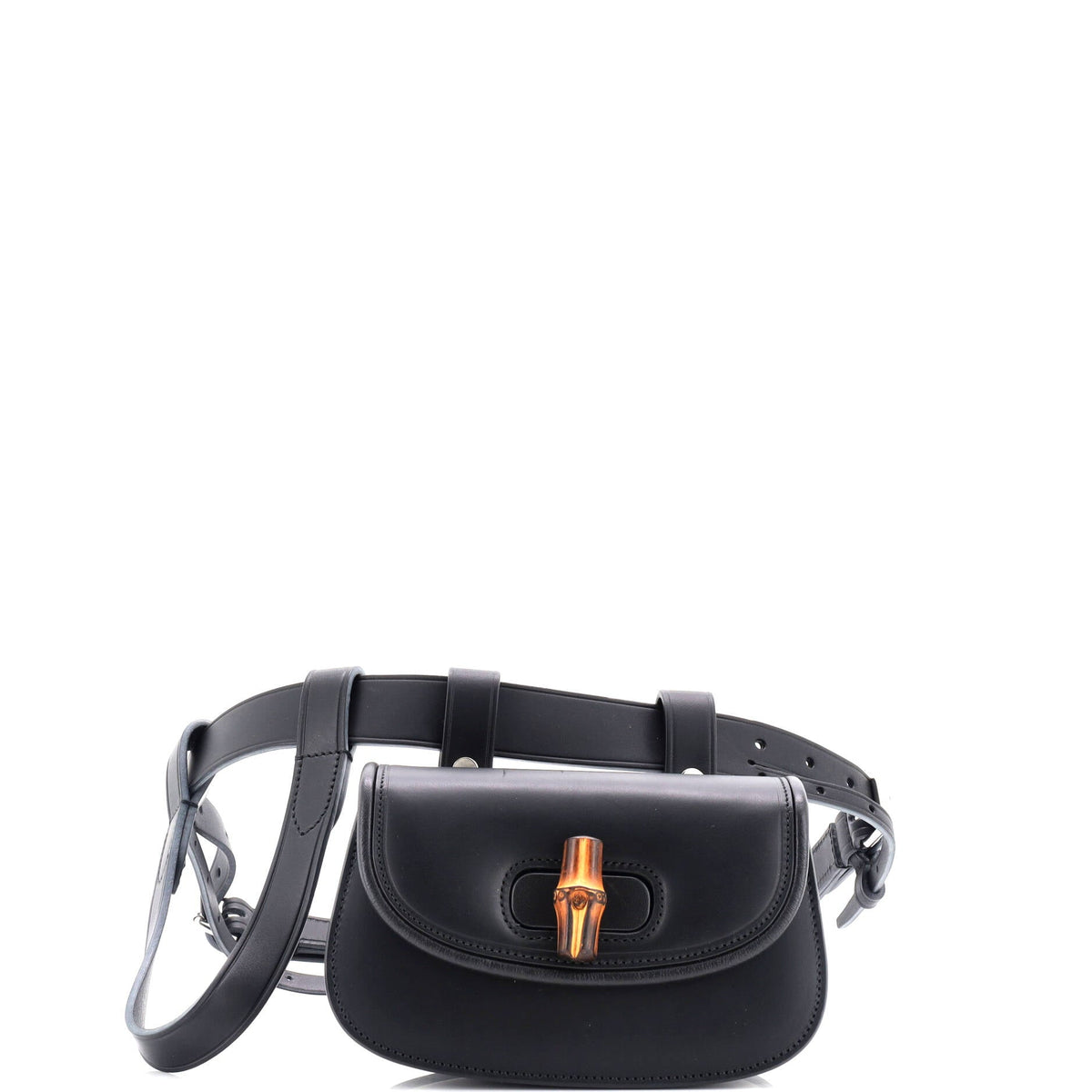 Gucci GUCCI Bamboo 1947 Belt Bag Leather Mini