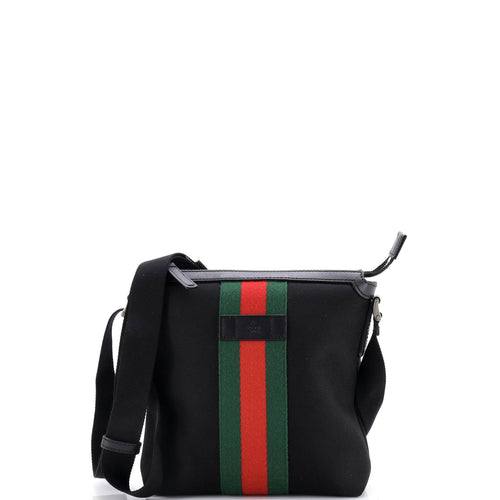GUCCI Web Messenger Bag Techno Canvas Small