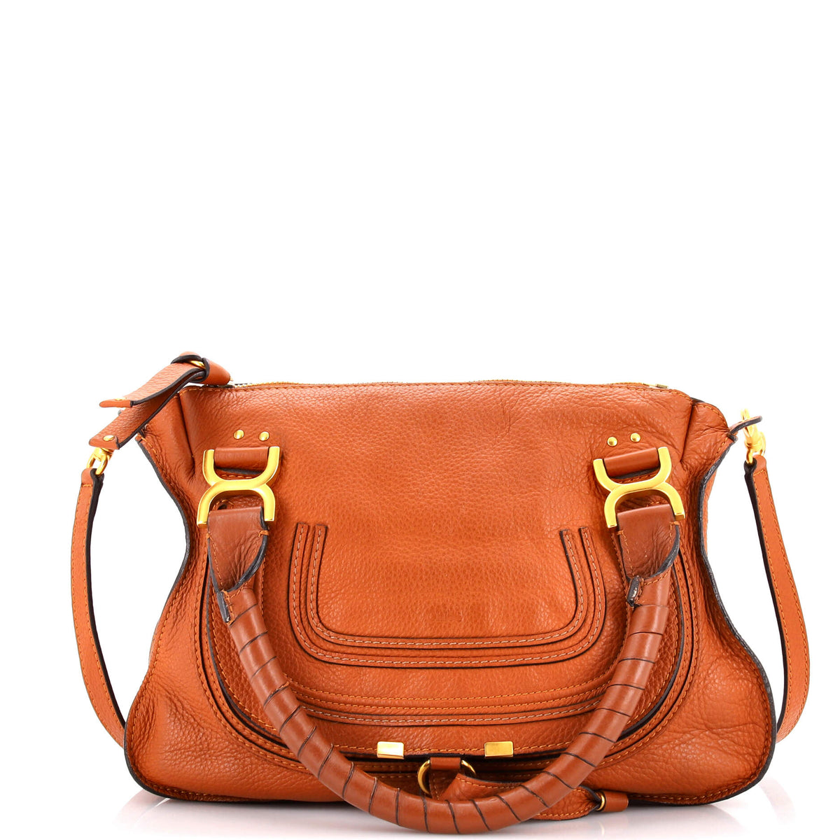 Chloe CHLOE Marcie Satchel Leather Medium
