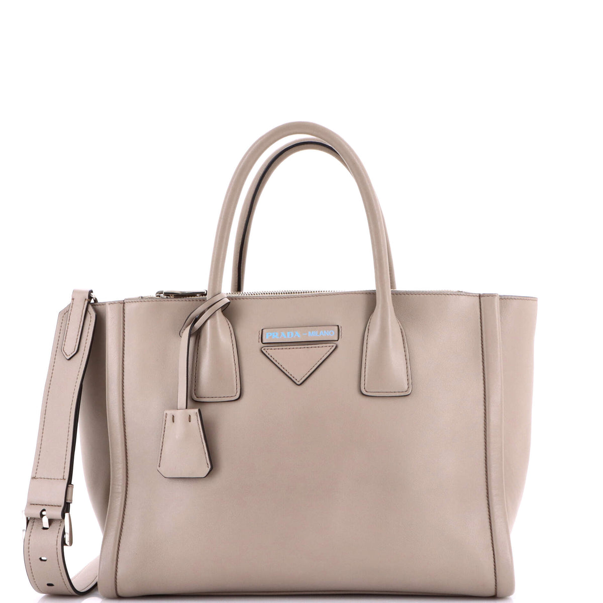 Prada PRADA Concept Double Zip Tote Calfskin Medium