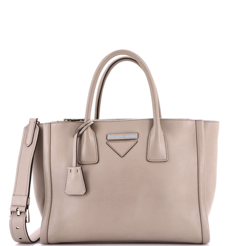 PRADA Concept Double Zip Tote Calfskin Medium