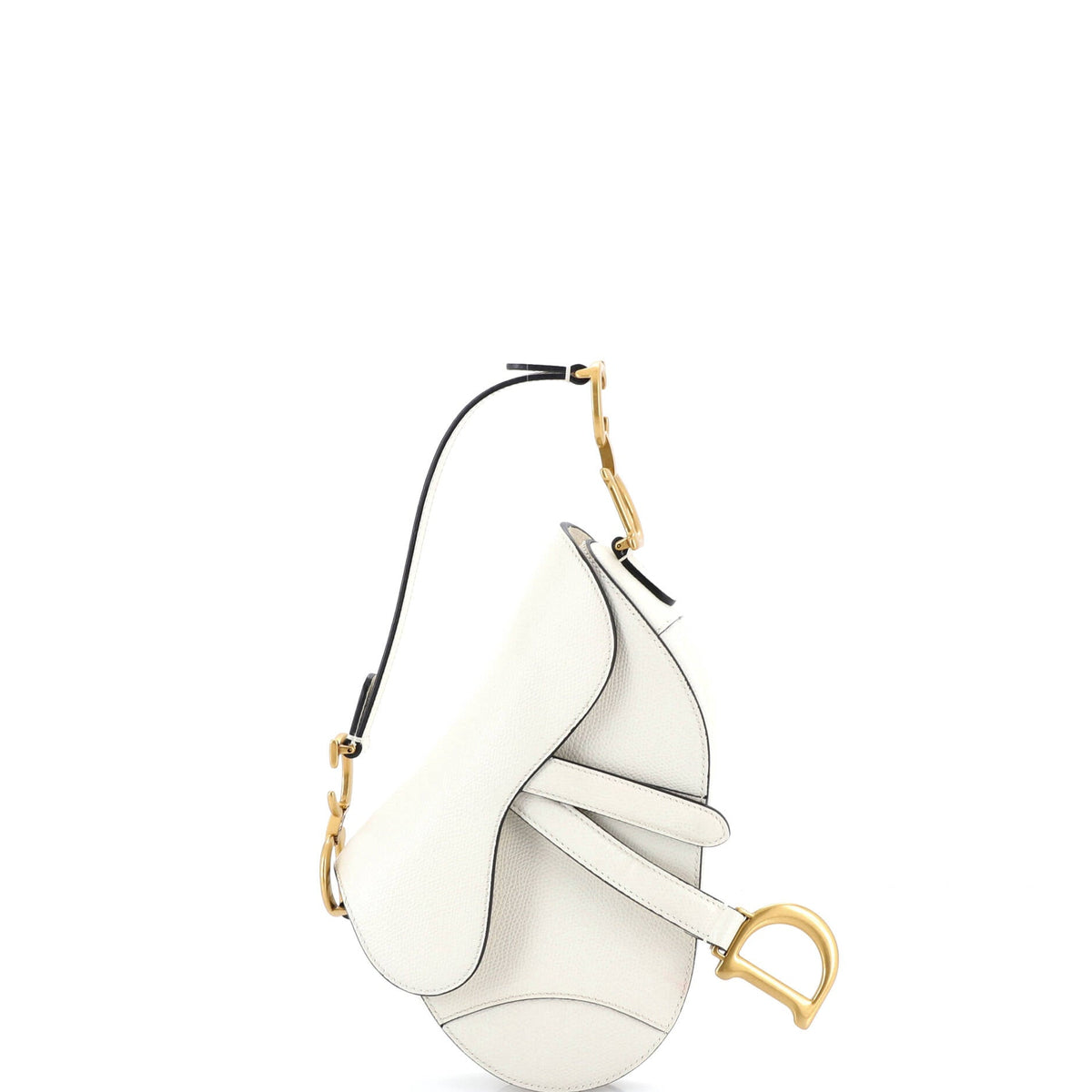 Christian Dior Saddle Handbag Leather Mini