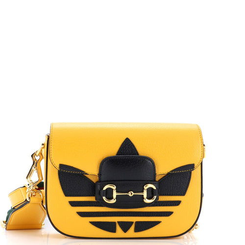 GUCCI x Adidas Horsebit 1955 Shoulder Bag Leather Mini