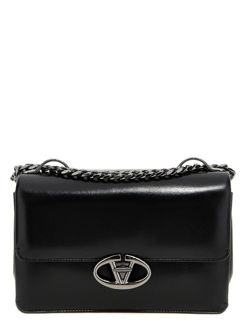 Valentino Garavani Women's Chain 1 Small Shoulder Bag in Black | Size UNICA | 5W0B0Q62IAP