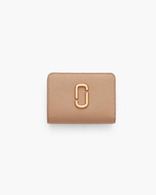 Marc Jacobs The Pebble J Marc Mini Compact Wallet in Camel