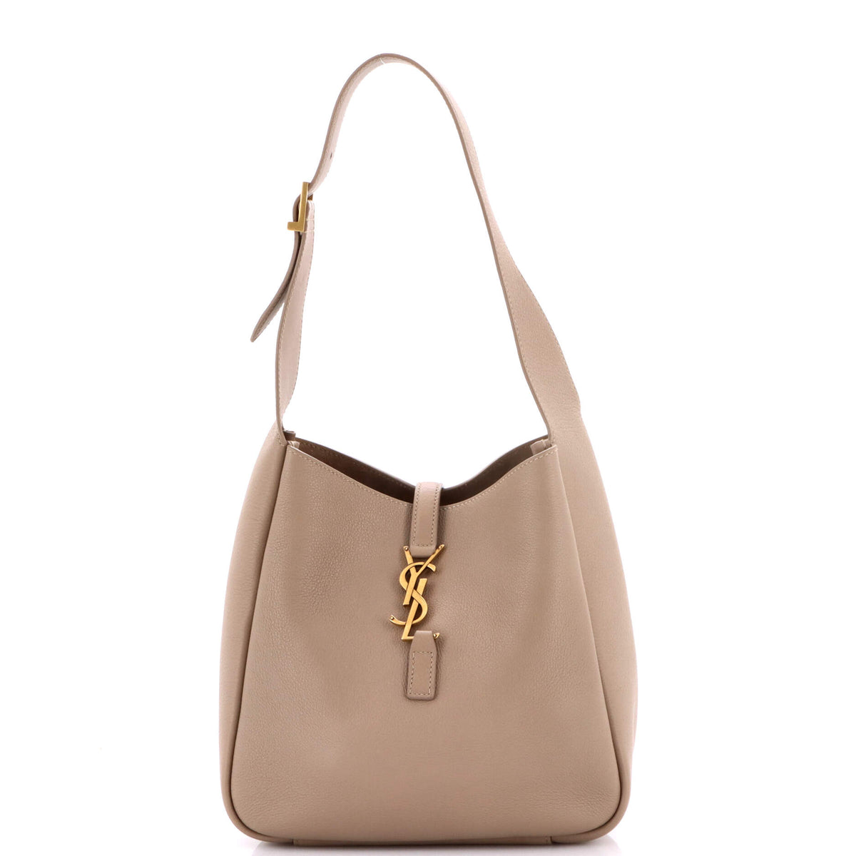Saint Laurent Le 5 a 7 Supple Hobo Leather Small