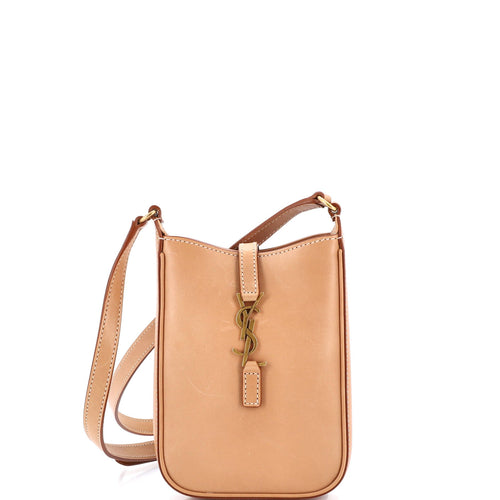 Le 5 a 7 Vertical Shoulder Bag Leather Mini