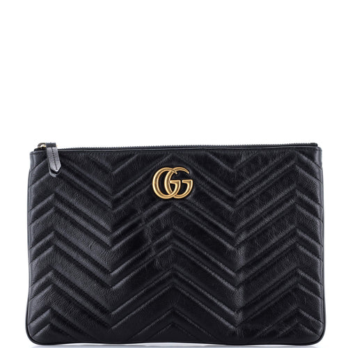 GUCCI GG Marmont Clutch Matelasse Leather