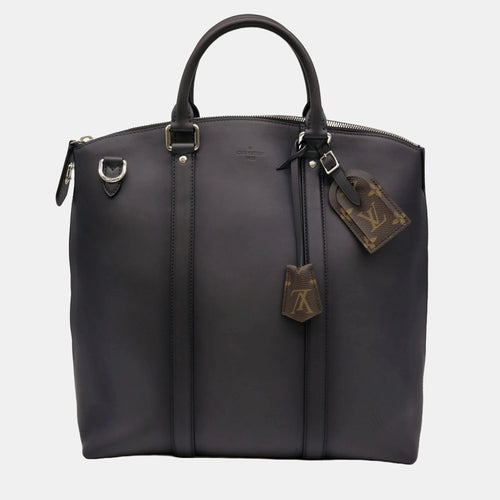 Black Leather Ombre Lockit Tote Bag