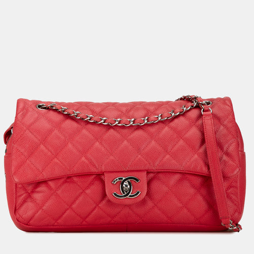 Jumbo Caviar Easy Flap Bag