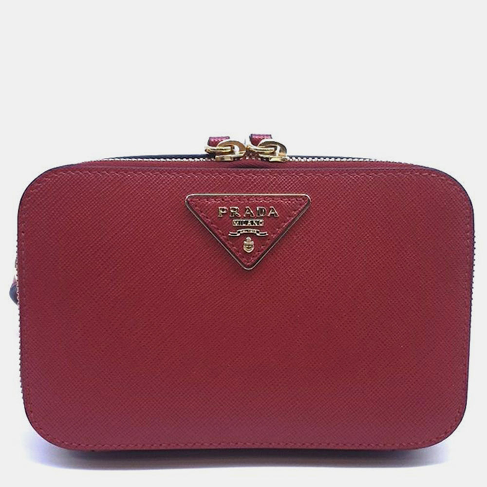 Red Odette Saffiano Belt Bag