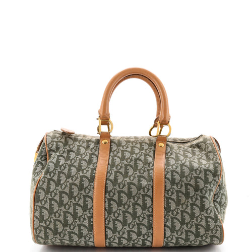 Vintage Trotter Boston Bag Diorissimo Canvas Medium