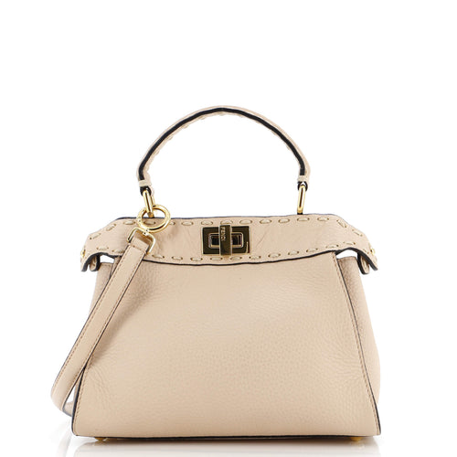 FENDI Selleria Peekaboo Bag Leather Mini