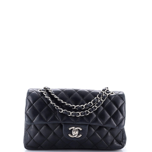 CHANEL Classic Double Flap Bag Quilted Lambskin Small