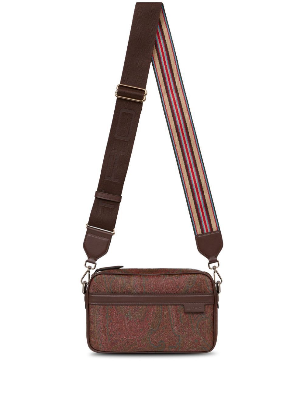 Etro Men's Small Paisleyprint Leather Crossbody Bag in Brown | Size UNICA | MP1C0001AA012