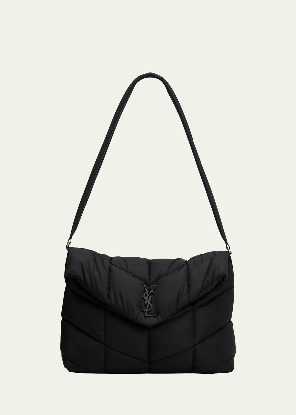 Saint Laurent Lou Puffer Small YSL Crossbody Bag in Quilted Nylon