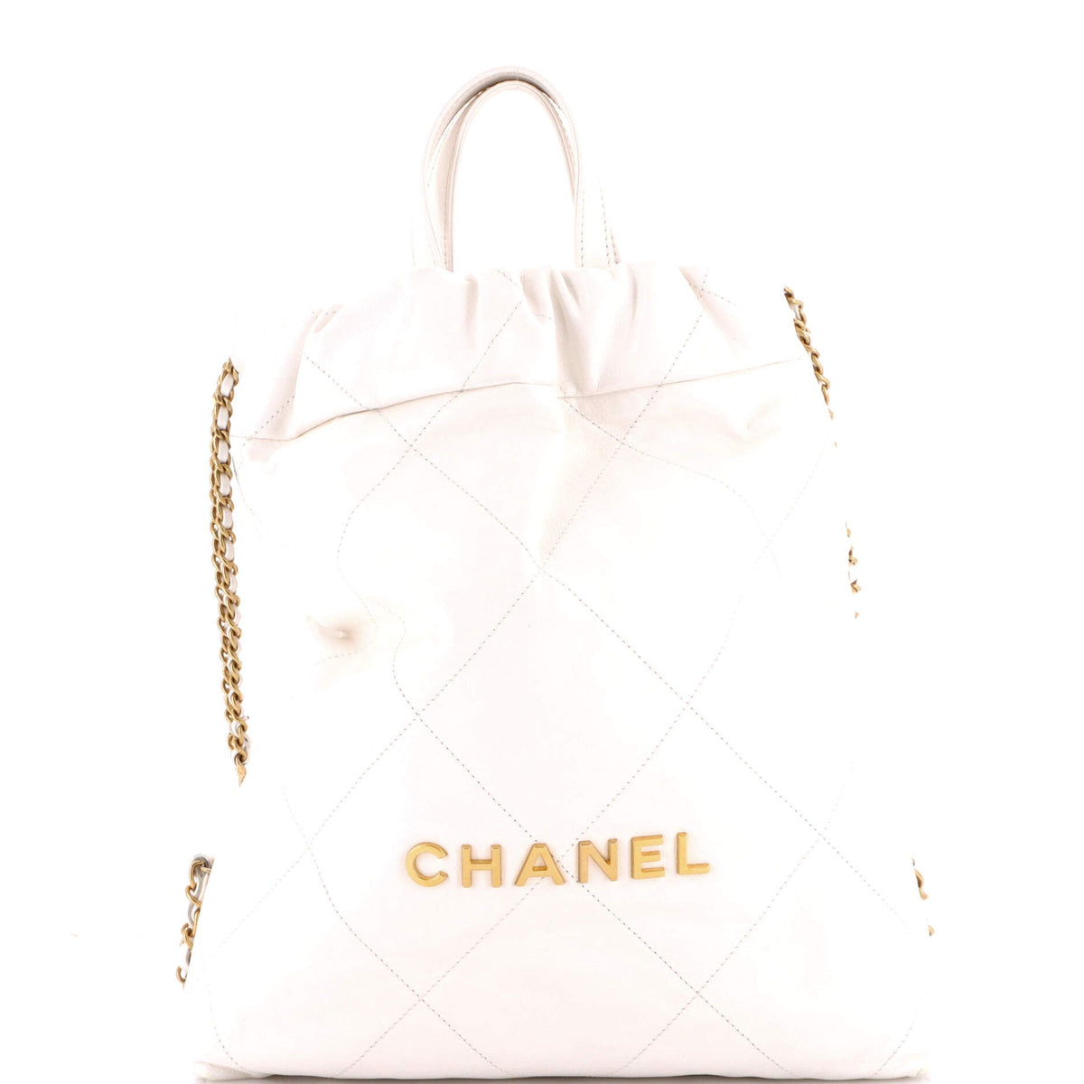Chanel CHANEL 22 Chain Backpack Quilted Calfskin Medium