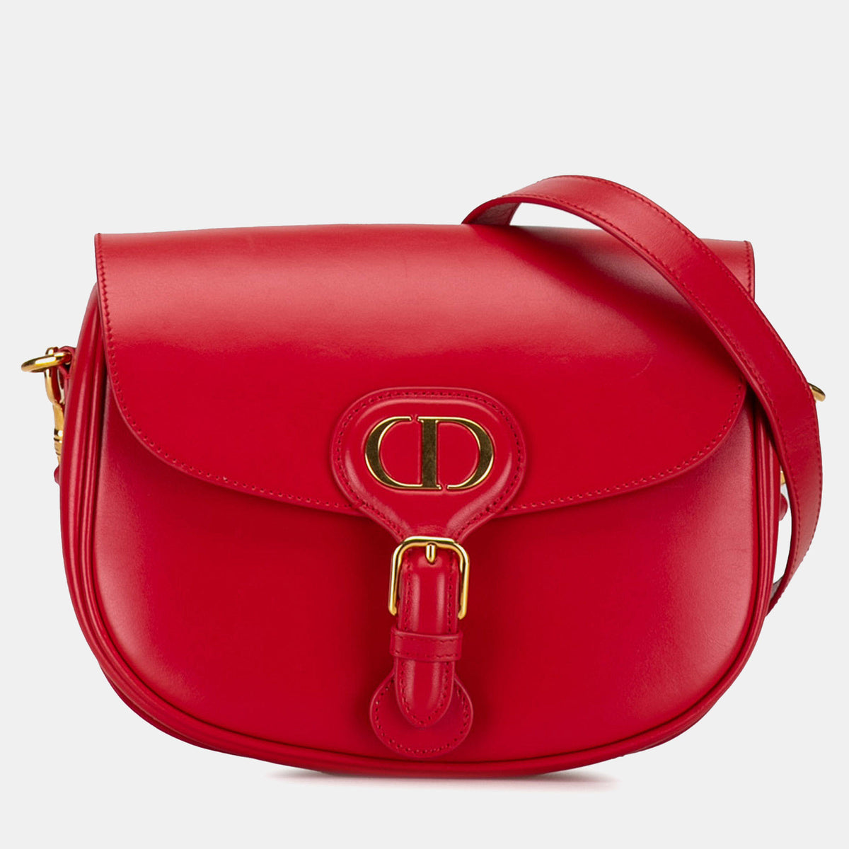 Dior Red Leather Medium Bobby Crossbody Bag