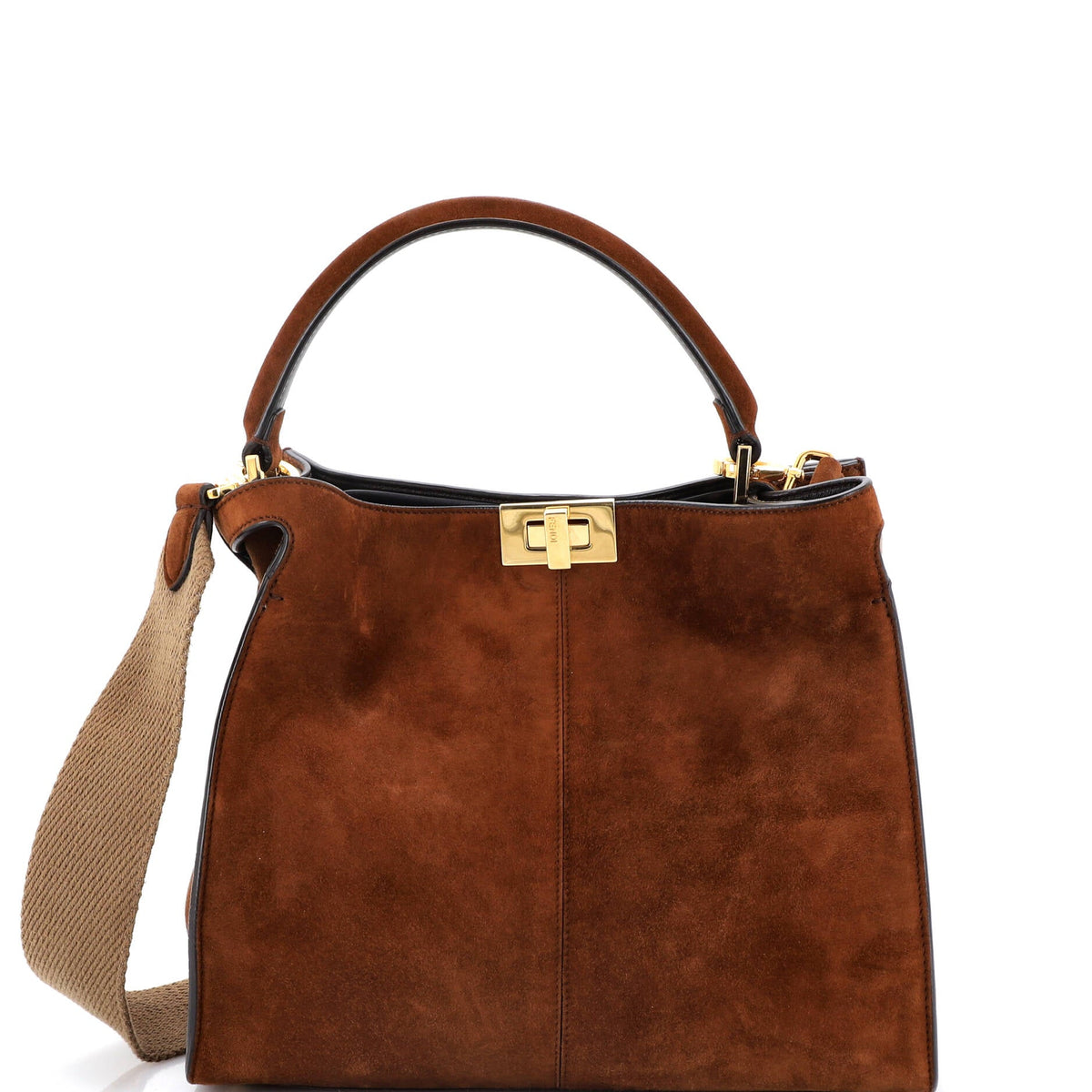 Fendi FENDI Peekaboo X-Lite Bag Suede Medium