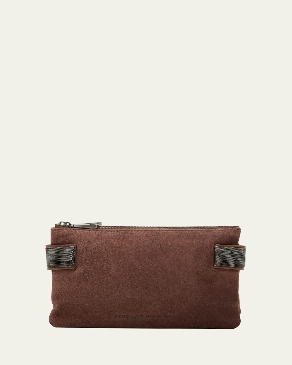 Brunello Cucinelli Essence Mini Monili Calfskin Suede Shoulder Bag