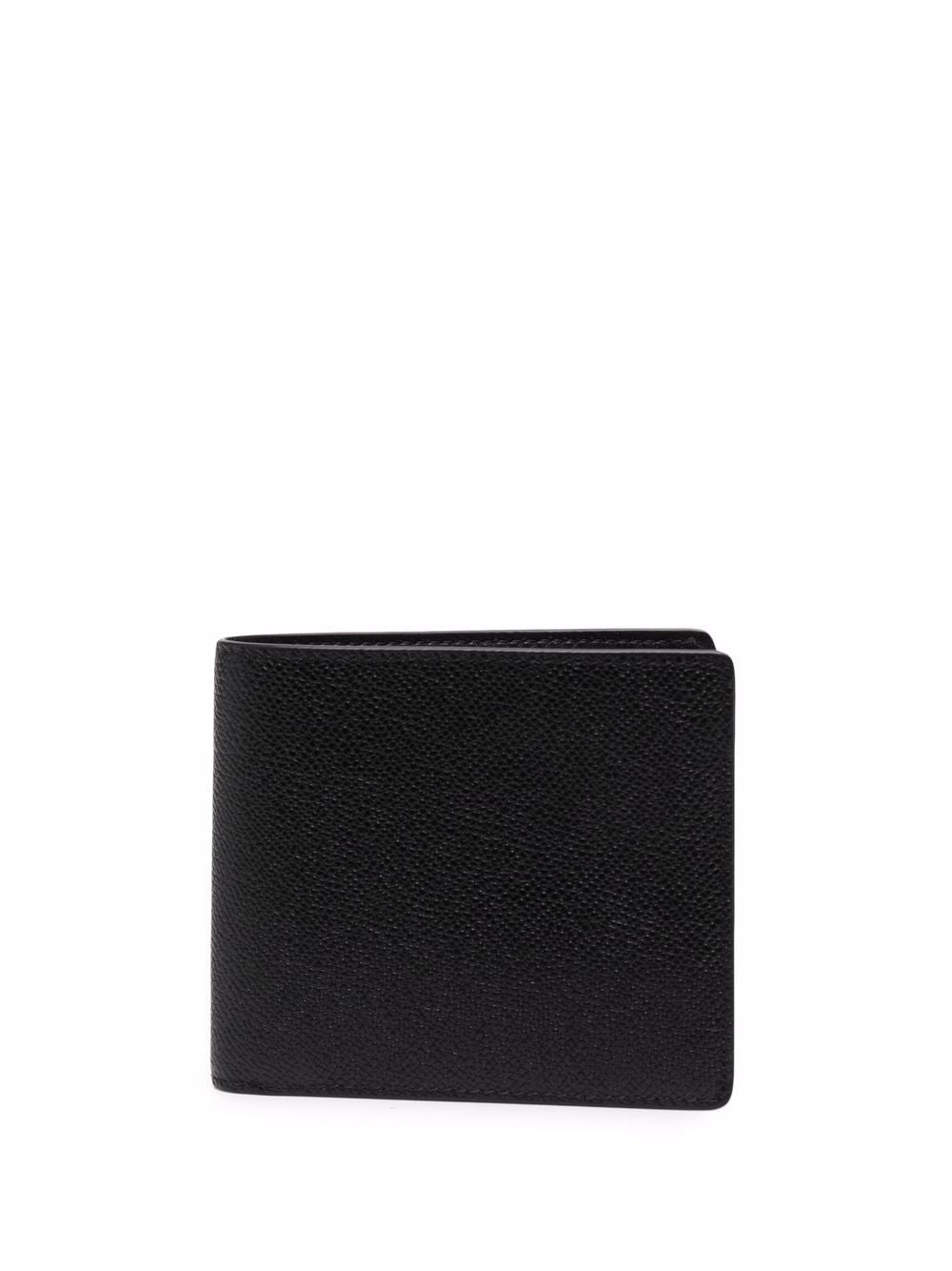 Maison Margiela Men's Bi-Fold Wallet In Leather in Black | S35UI0435P4745