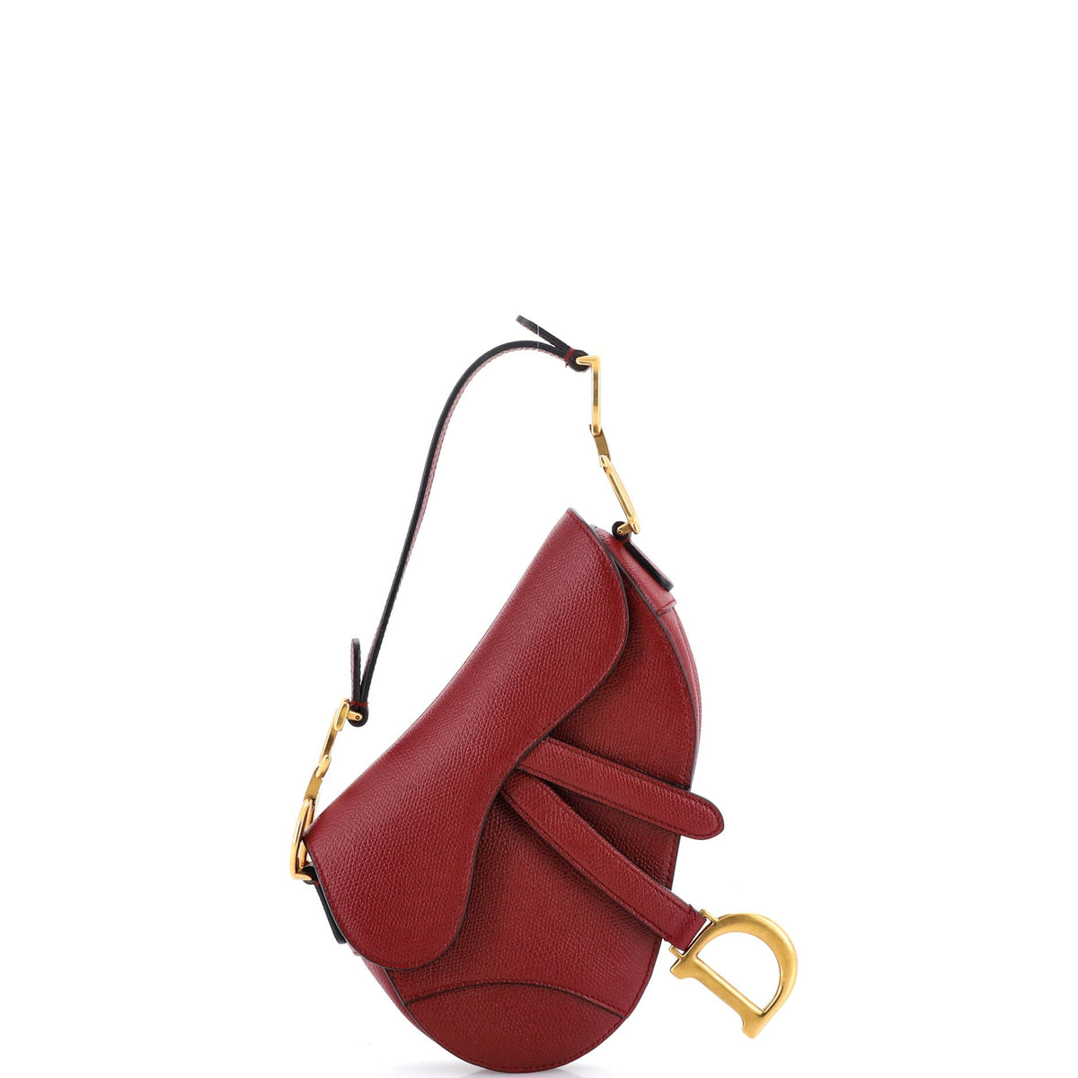 Christian Dior Saddle Handbag Leather Mini