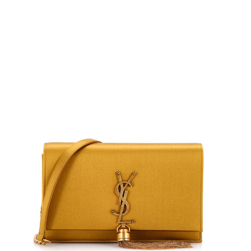Classic Monogram Tassel Chain Wallet Satin
