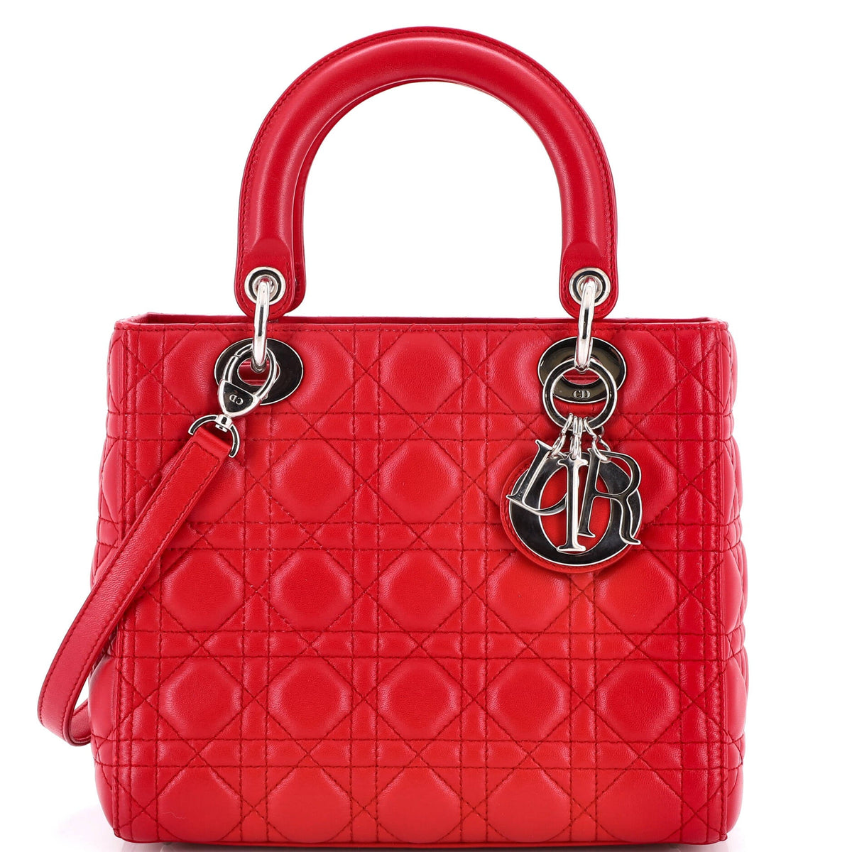 Christian Dior Lady Dior Bag Cannage Quilt Lambskin Medium