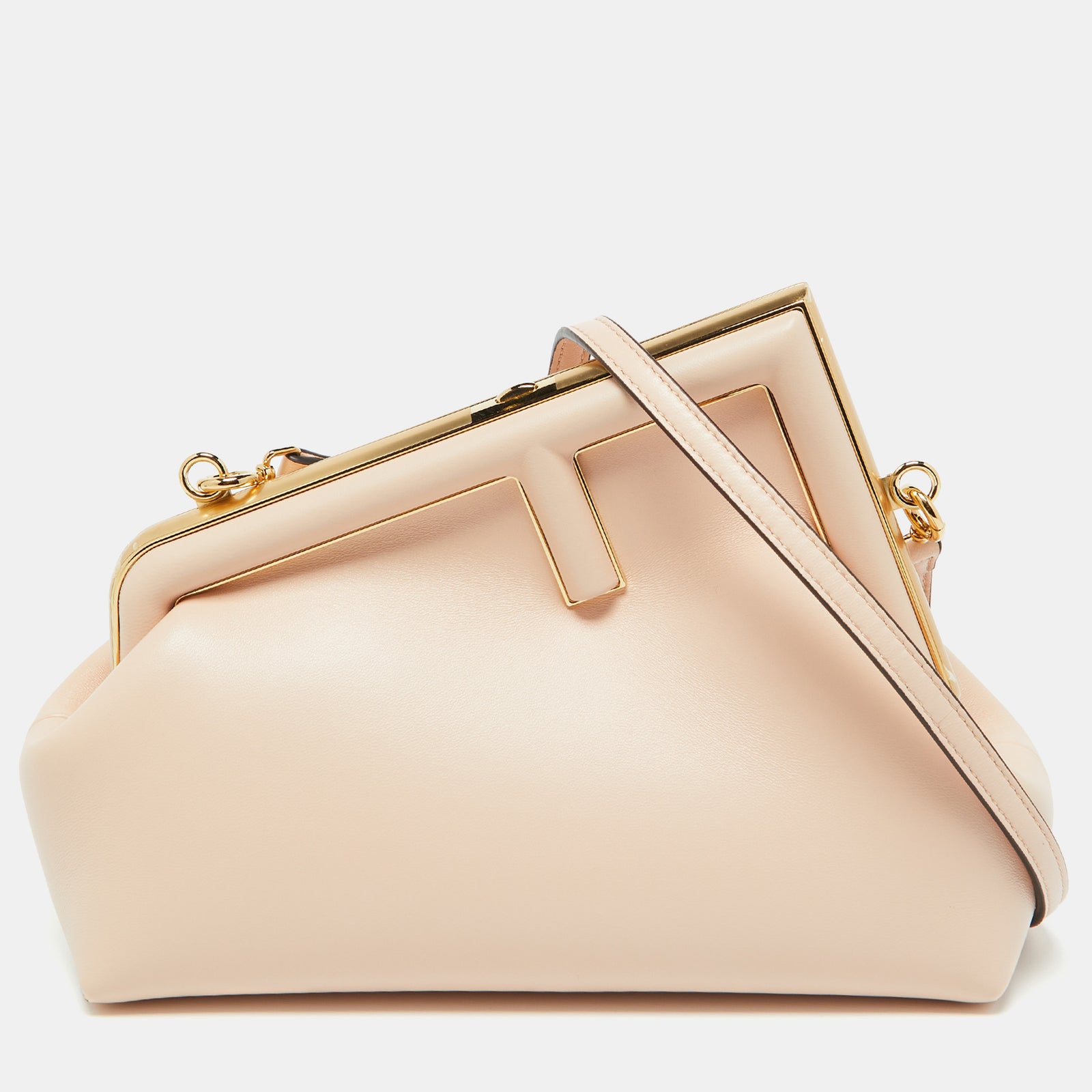 Fendi Pink Leather First Clutch