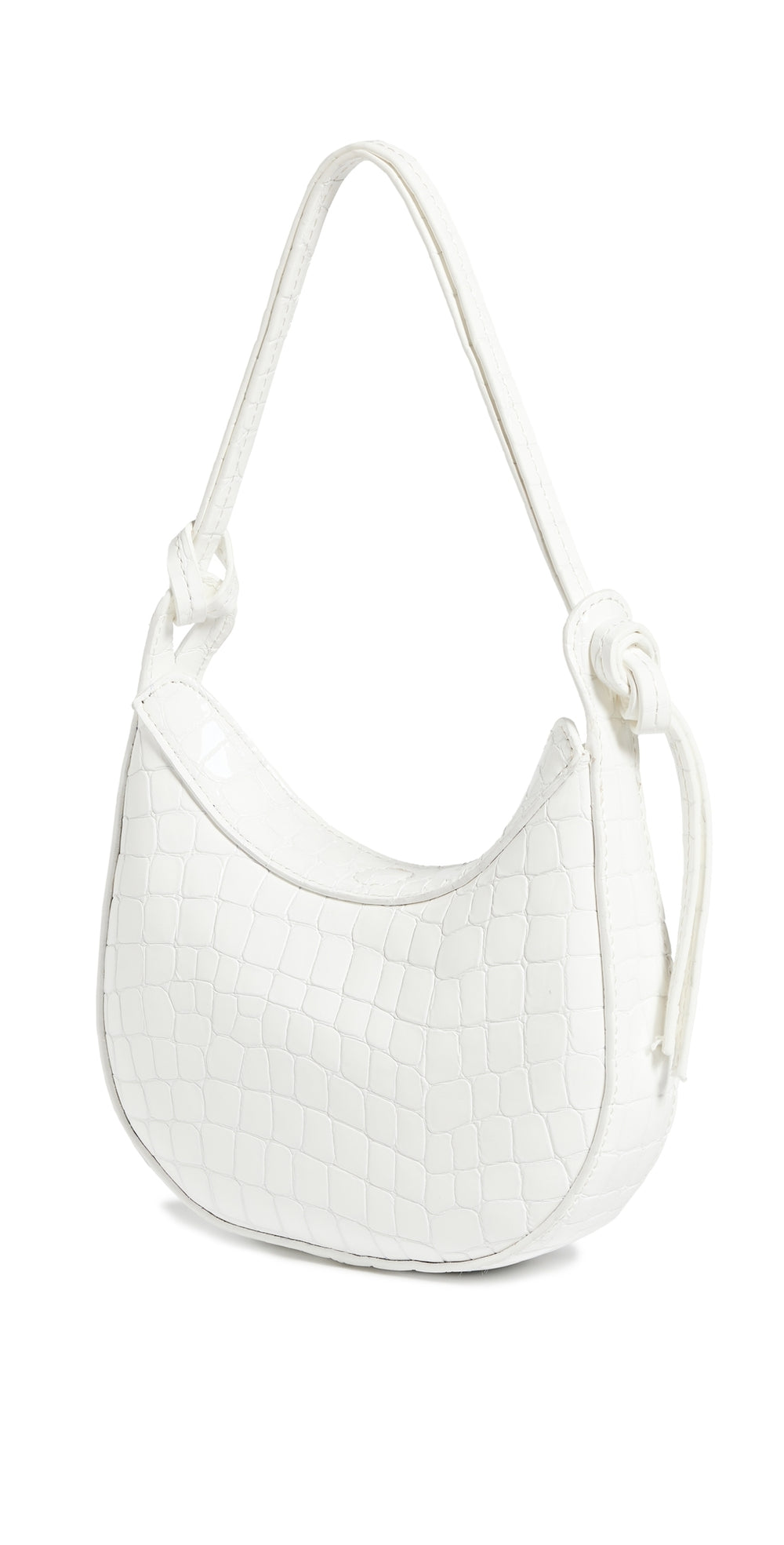 Mini Rosetta Shoulder Bag White Croc One Size