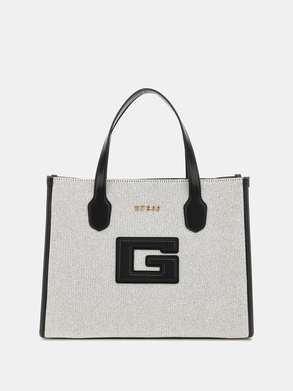 Guess G Status Logo-Script Detail Handbag