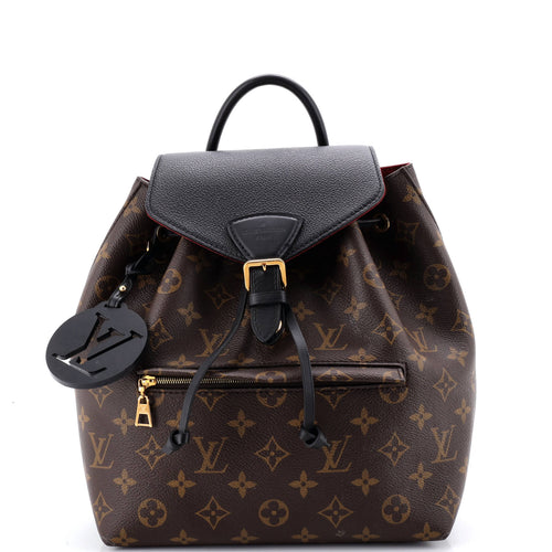 Montsouris NM Backpack Monogram Canvas with Leather PM