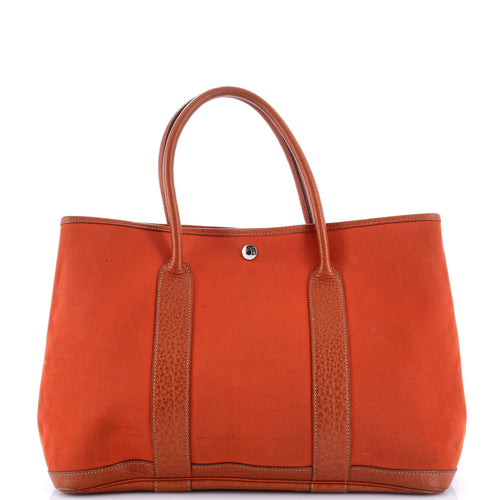 Garden Party Tote Toile and Leather 36