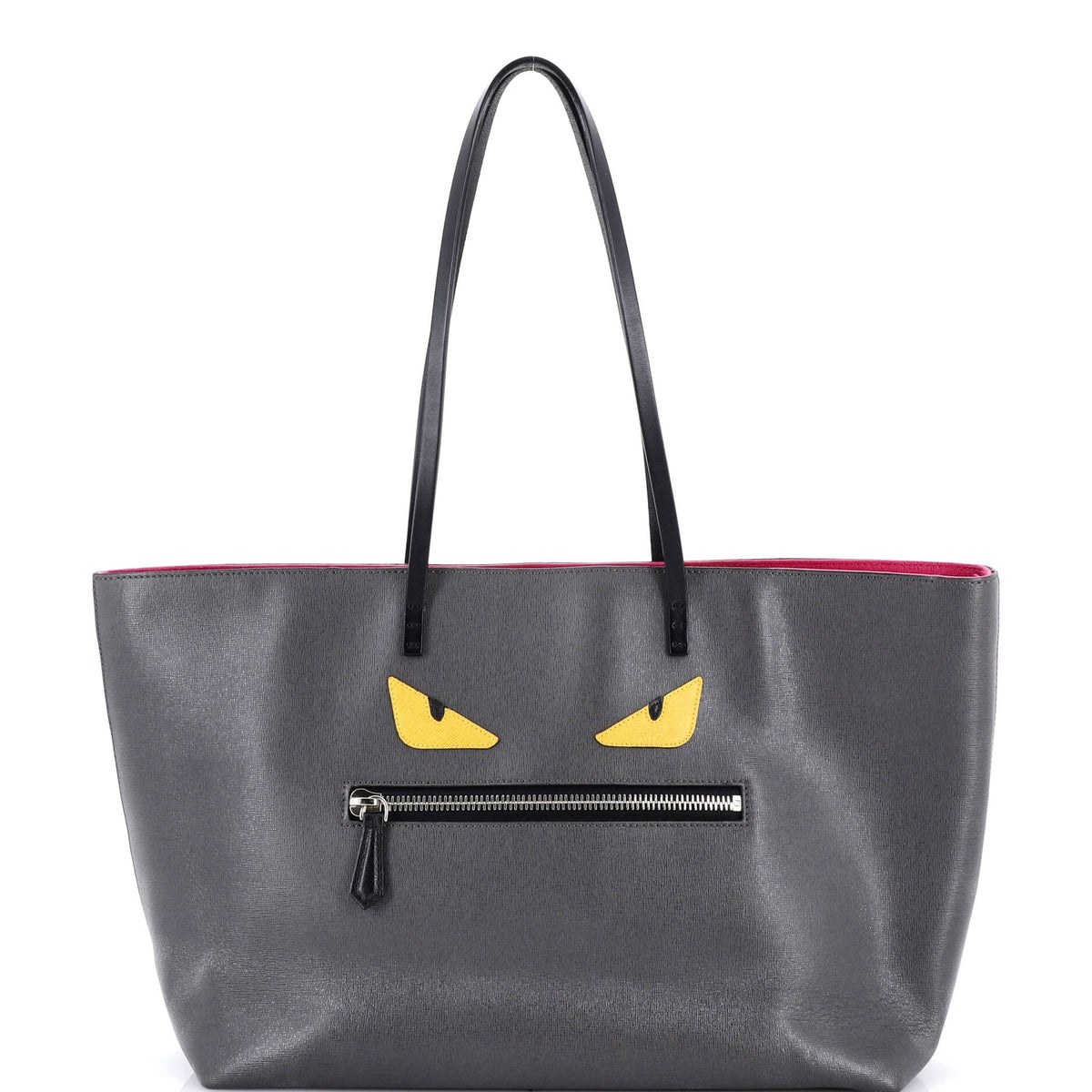 Fendi FENDI Monster Roll Tote Leather Medium