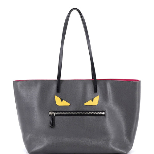 FENDI Monster Roll Tote Leather Medium