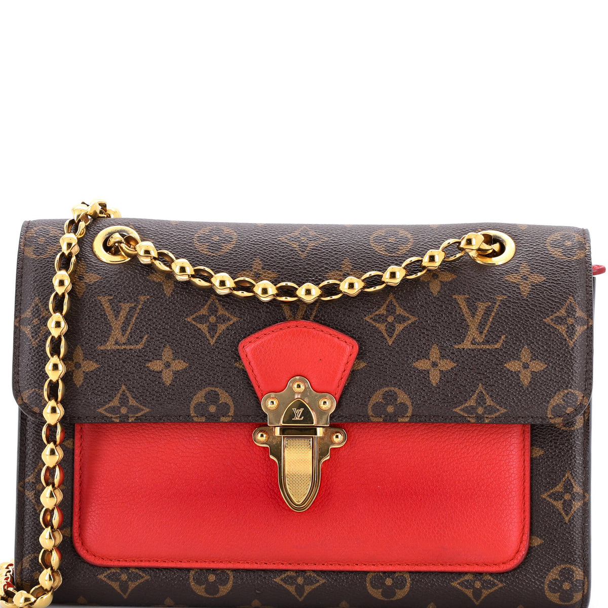 Louis Vuitton Victoire Handbag Monogram Canvas and Leather