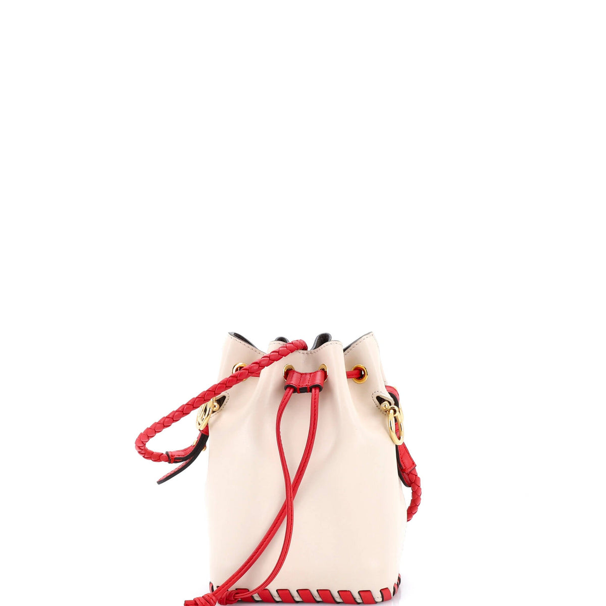 Fendi FENDI Mon Tresor Bucket Bag Whipstitch Leather Mini