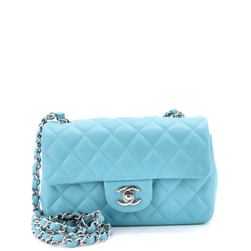 CHANEL Classic Single Flap Bag Quilted Lambskin Mini