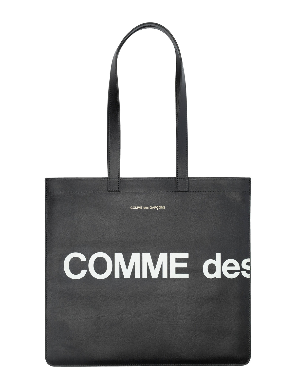 Comme Des Garçons Men's Logo Tote Bag in Black | 23ASA9001HLL Color 1