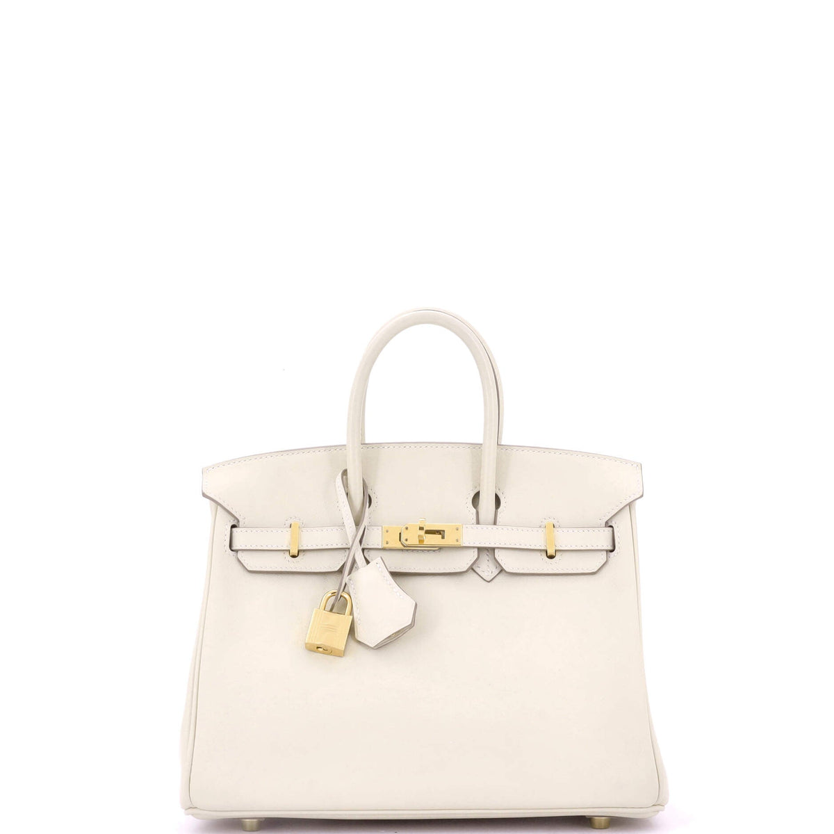 Herm?s Birkin Handbag Light Swift with Gold Hardware 25