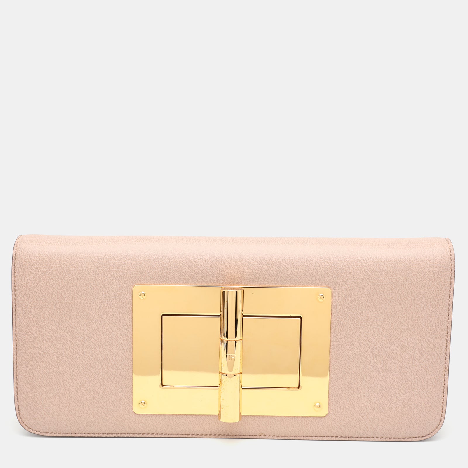 Tom Ford Beige Leather Natalia Shoulder Bag