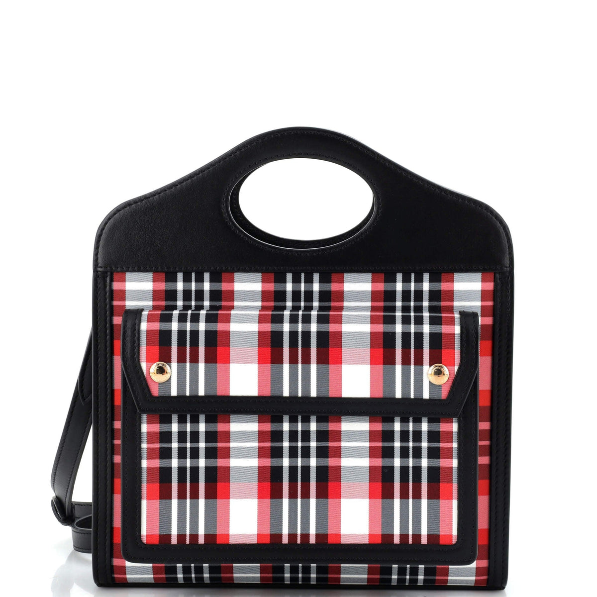 Burberry Pocket Tote Printed Nylon with Leather Mini